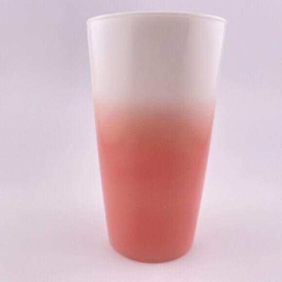 Hazel Atlas Moderntone Platonite Tumblers Glass Ombre Pink Vintage - Picture 5 of 9